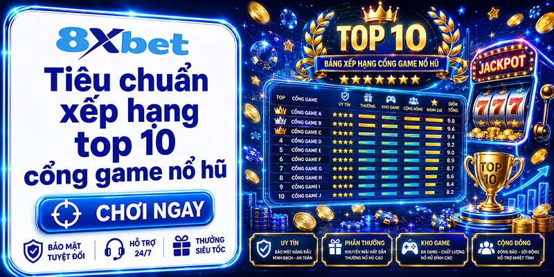 Tiêu chuẩn xếp hạng top 10 cổng game nổ hũ